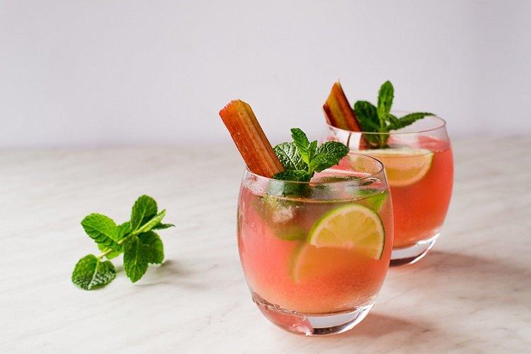 Compota de ruibarbo y limón