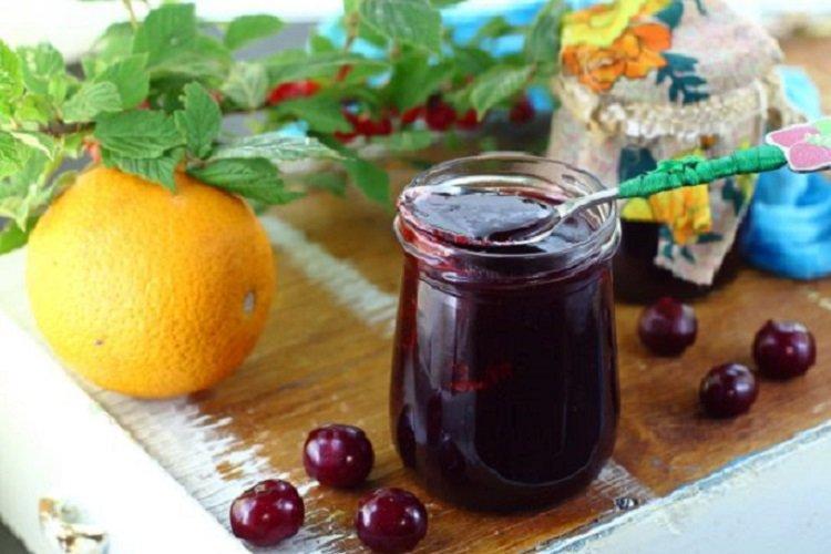 Mermelada de cereza y naranja