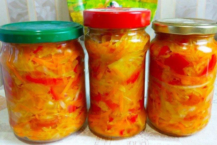 Ensalada de calabacín y col