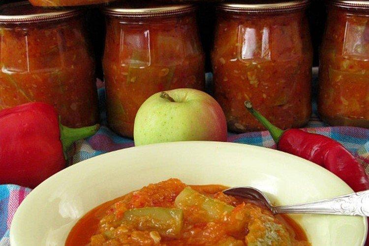 Ensalada de calabacín y manzanas