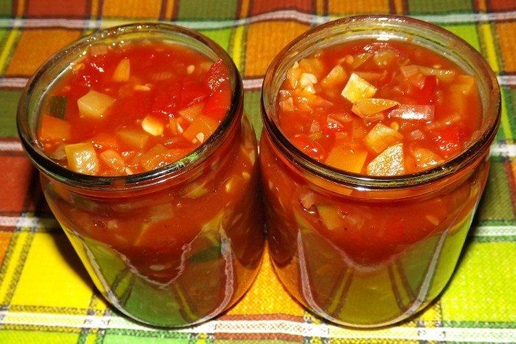Ensalada de calabacín con rábano picante