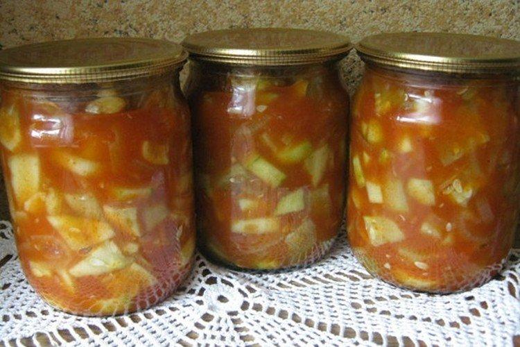 Ensalada de calabacín con cebolla y zanahoria para el invierno