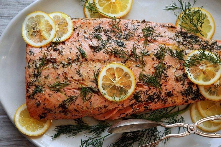 Red Fish with Lemon in the Oven
