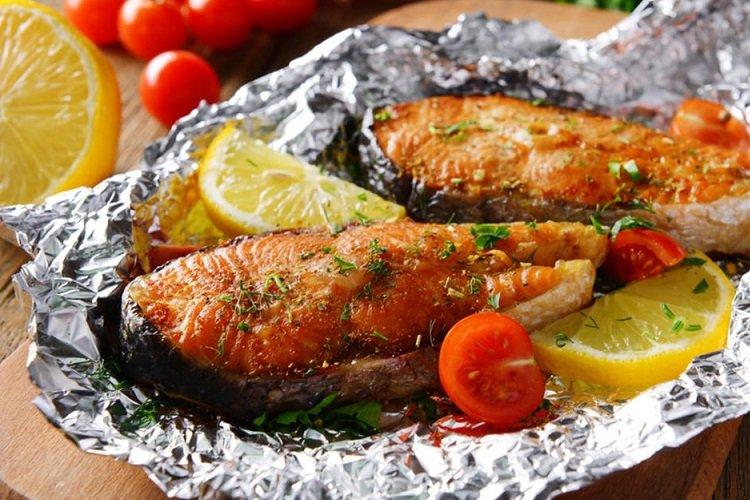 Red Fish Baked in Foil