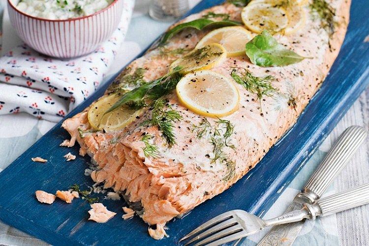 Red Fish Baked with Fennel and Lemon
