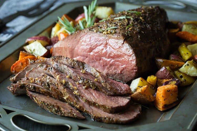 Beef Roast Beef with Vegetables