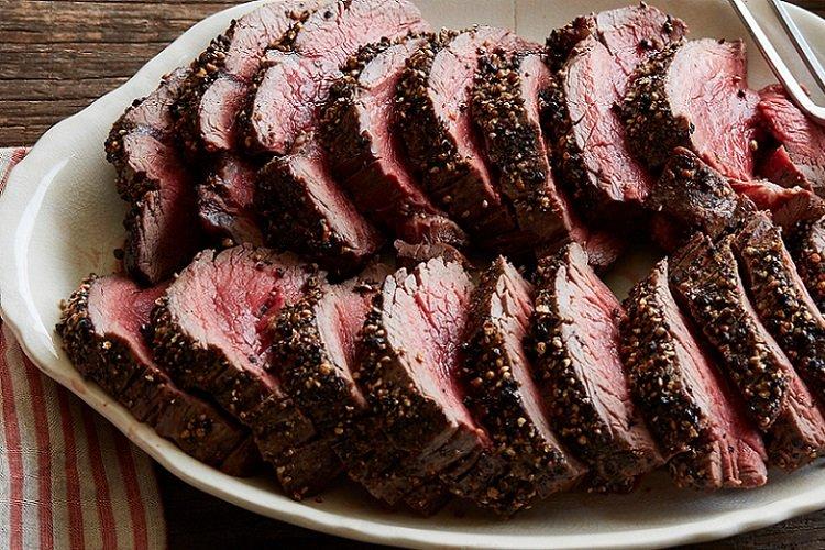 Beef Roast Beef with Shallots