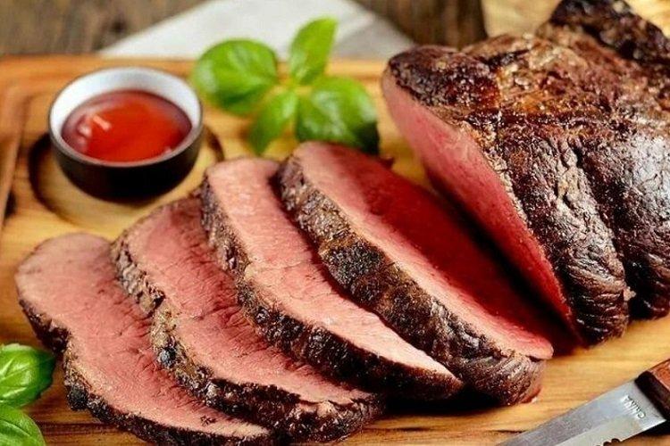 Beef Roast Beef in Cognac-Honey Marinade