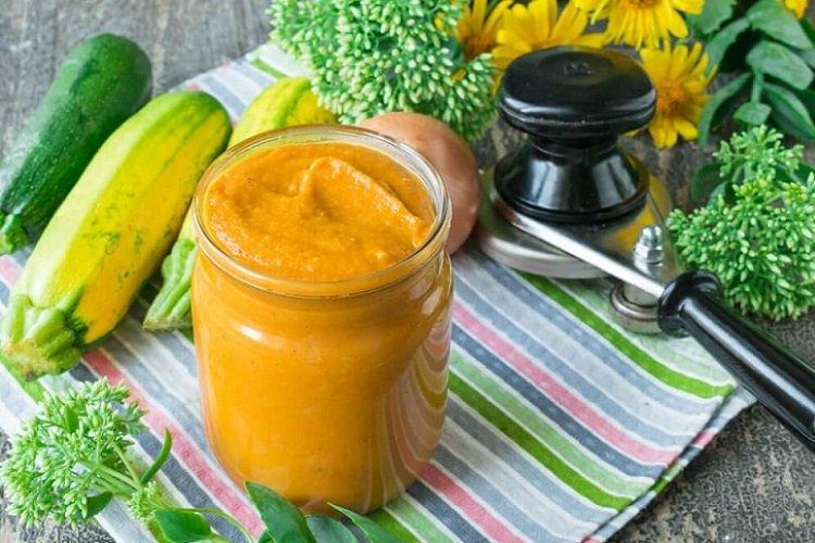 Caviar de calabacín con calabaza