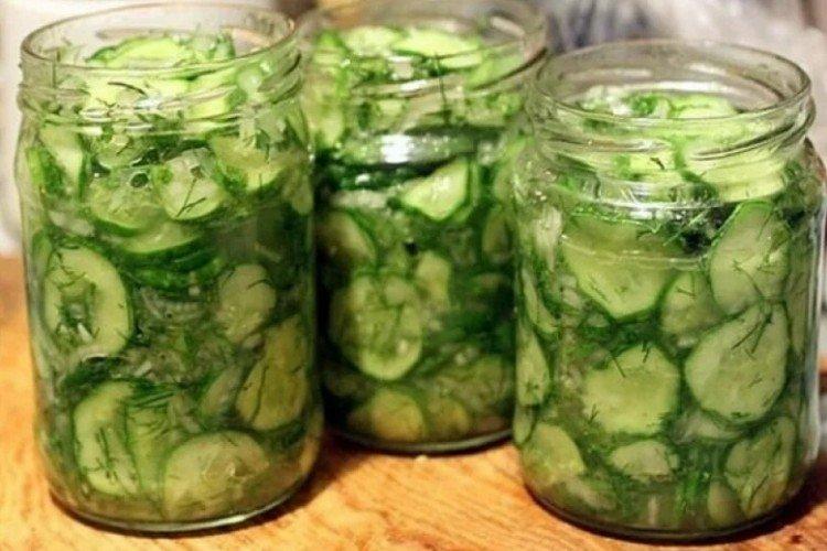 Cucumber and Herb Salad for Winter