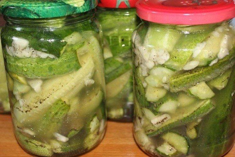 Cucumber Salad with Sticks