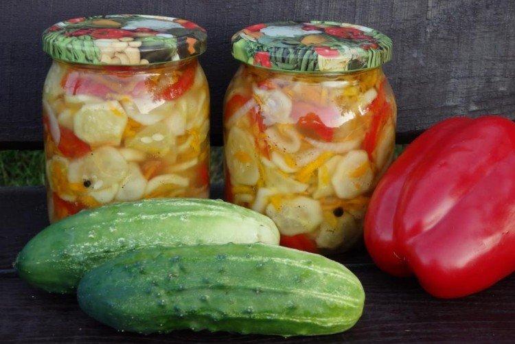 Cucumber and Corn Salad for Winter
