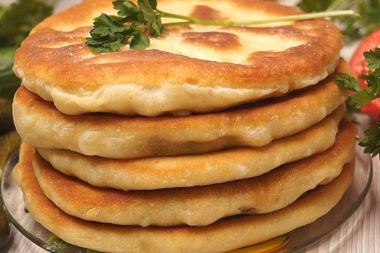 Лепешки на кефире с горчицей