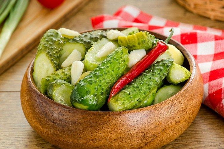 Korean-Style Cucumbers for Winter
