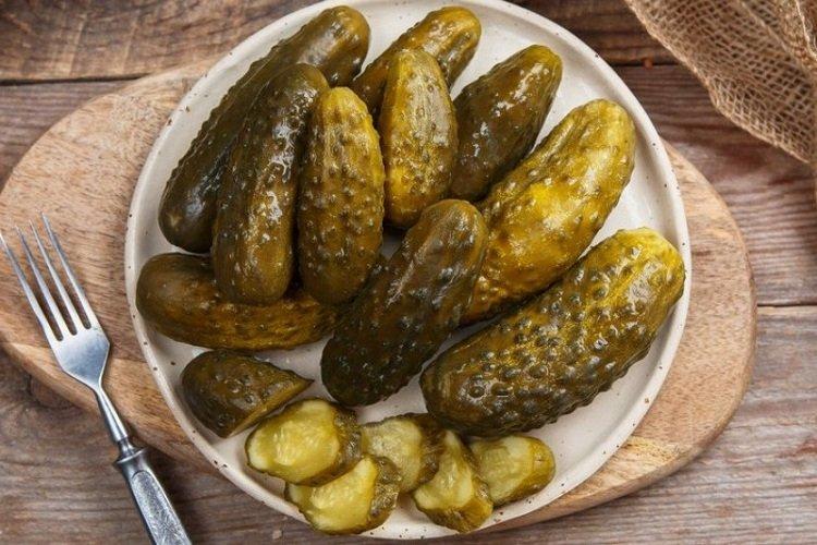 Salted Cucumbers with Mustard