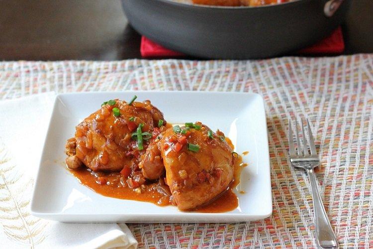Chicken Braised in Sweet and Sour Sauce