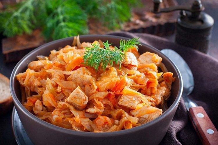Braised Chicken with Cabbage