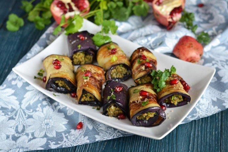 Баклажаны с грецкими орехами
