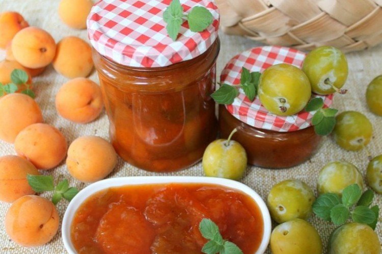Apricot and Plum Jam
