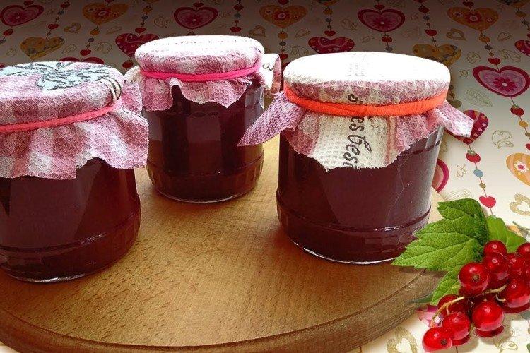 Mermelada de cereza y grosella roja