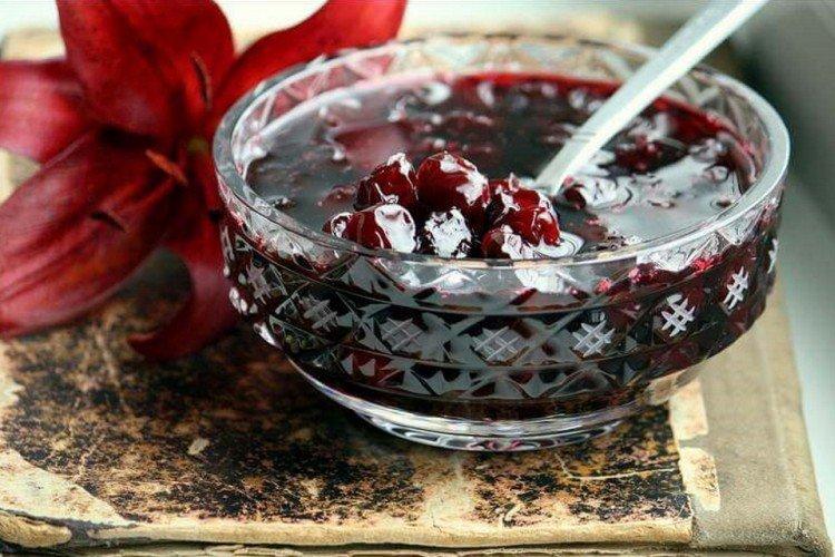 Mermelada de cereza sin azúcar