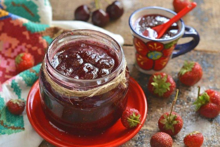 Thick Strawberry Jam for Winter