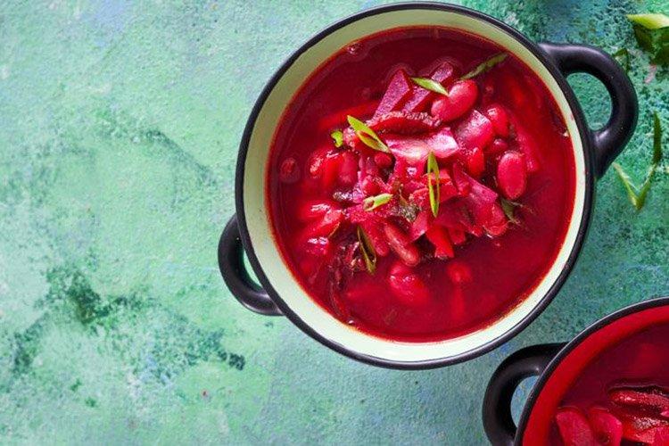 Lenten Borscht with Mushrooms