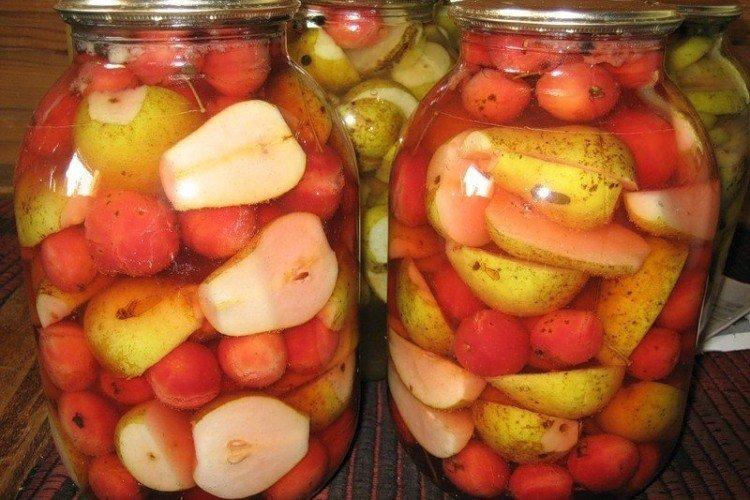 Kompott ohne Zucker für den Winter