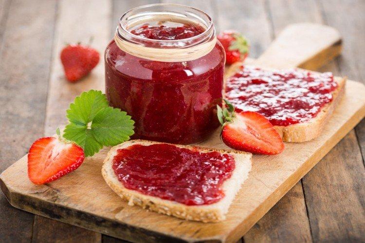 Fresas con agar-agar para el invierno