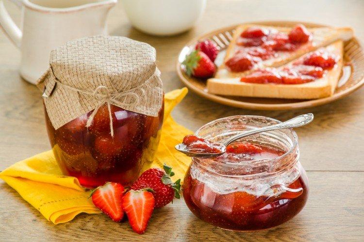 Mermelada de fresa con miel