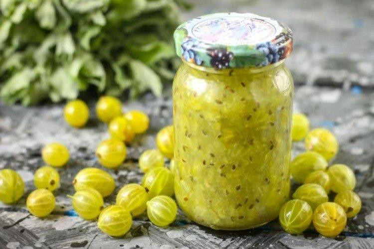 Mermelada de grosella espinosa sin azúcar