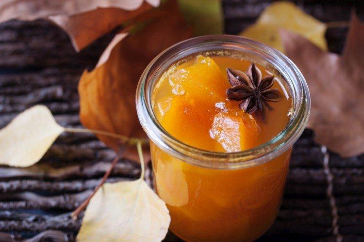 Mermelada de melocotón y calabaza sin azúcar