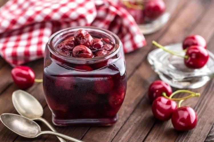 Mermelada de cereza sin azúcar