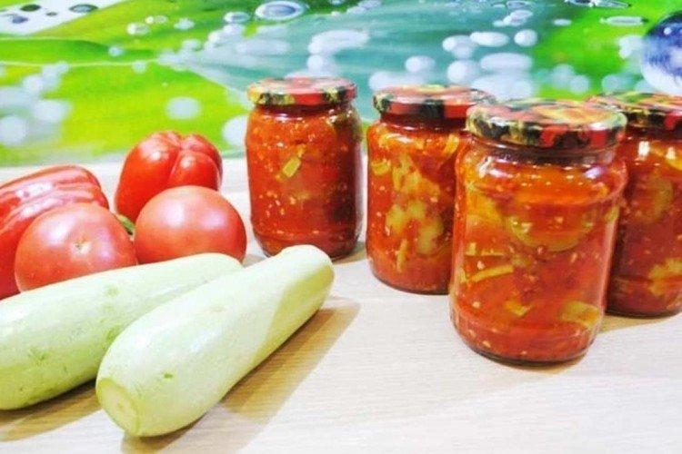 Ensalada de pimiento dulce con calabacín