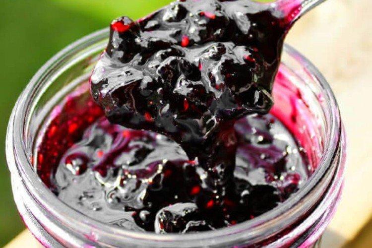 Blackcurrant and Saskatoon Berry Jam