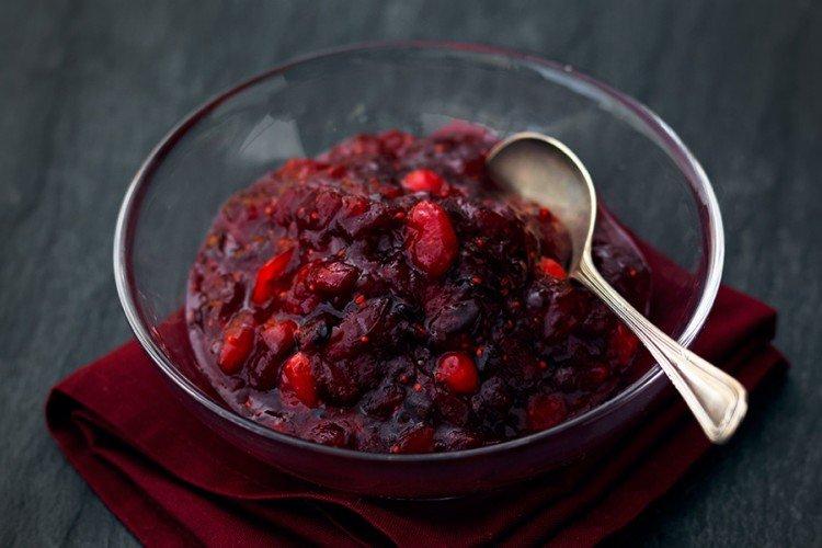 Blackcurrant, Cranberry, and Lingonberry Jam