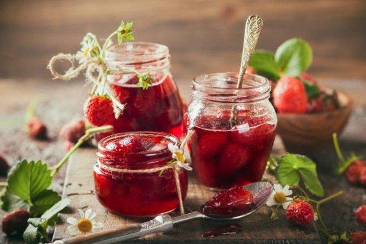Mermelada de fresa silvestre y fresa