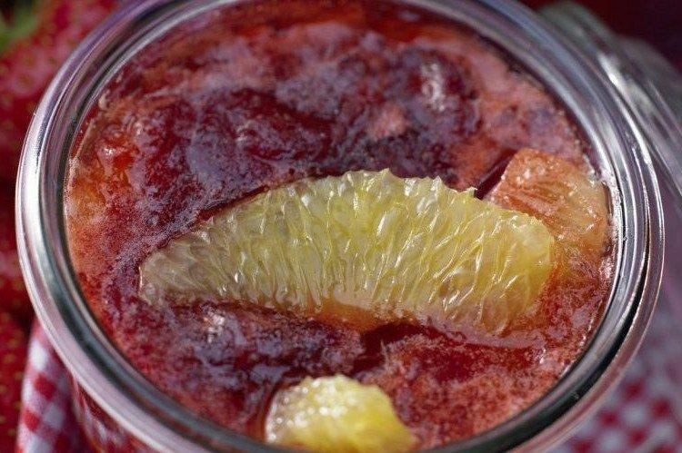 Mermelada de fresa silvestre con naranja