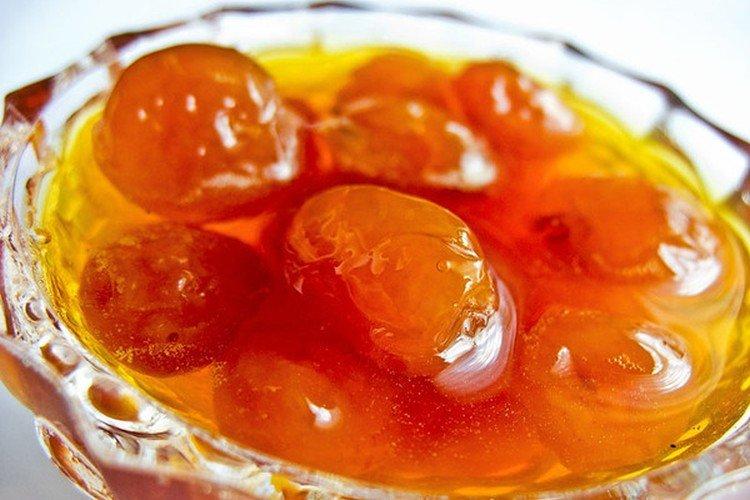 Mermelada de cereza blanca con naranja