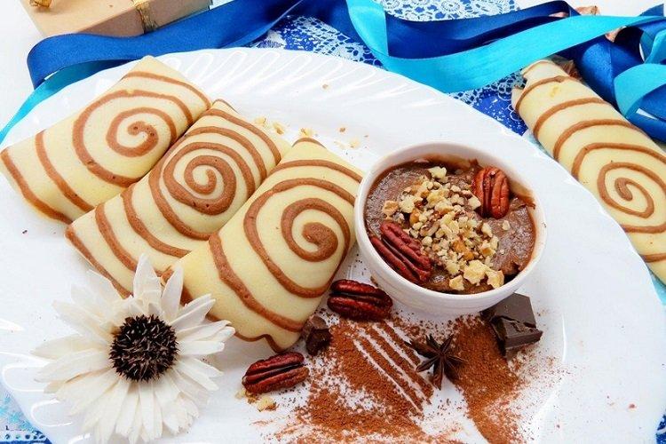 Two-Tone Milk Pancakes