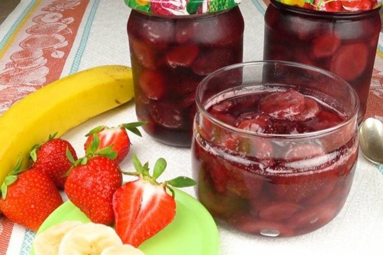 Victoria-Marmelade mit Banane