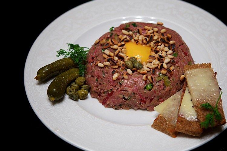 Beef Tartare with Pine Nuts