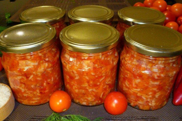 Preparación con arroz para el invierno