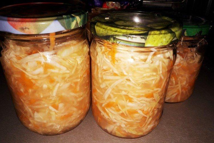 Preparación de col para el invierno