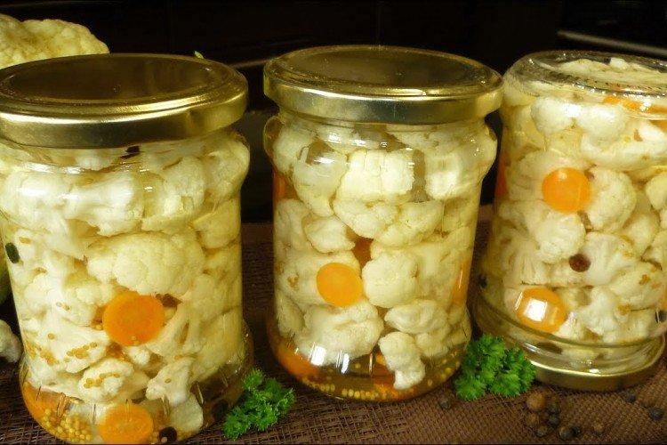 Preparación de coliflor para el invierno