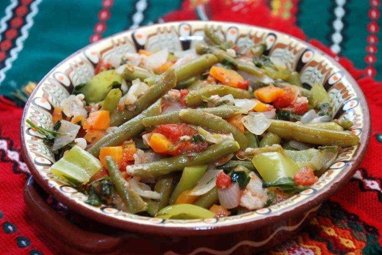 Gemüsesauté mit grünen Bohnen