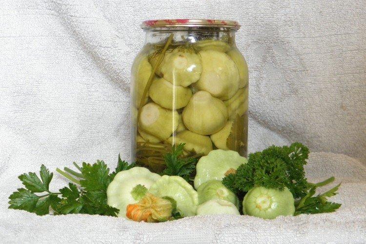 Whole Pattypan Squash for Winter