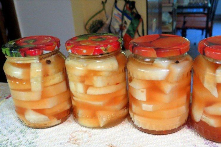 Pattypan Squash with Ketchup for Winter
