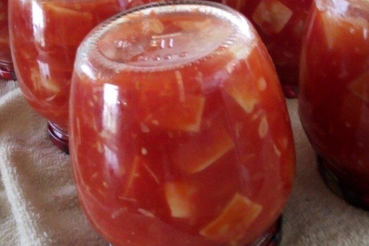 Pattypan Squash in Tomato Juice for Winter