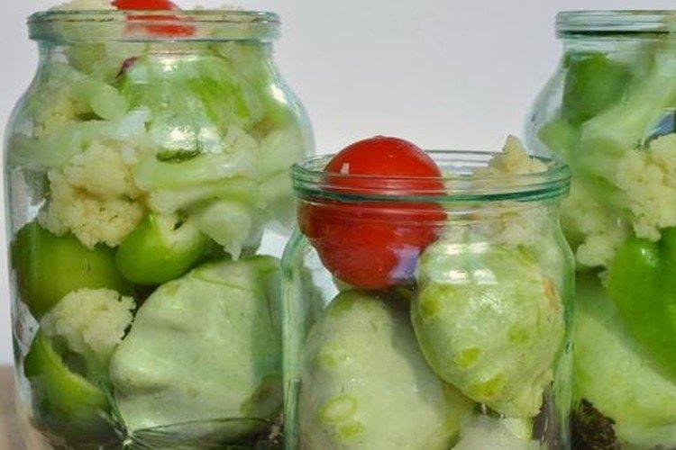 Pattypan Squash with Cauliflower